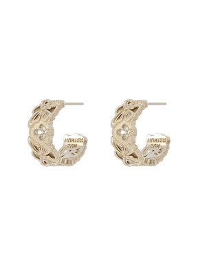 MUKTANK×SUN HUNTER “Emergence”Full-Circle Lace Butterfly Earrings