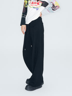 MUKZIN Linglong "Moon God" New Chinese-style Knit Straight Trousers