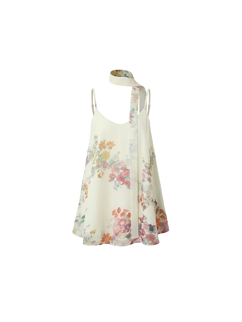 MUKTANK×LOUMUTAKU Top of the Light-colored Flower Cluster Suit