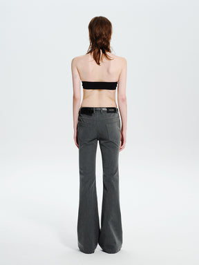 MUKTANK×MODULER Slim-Fit Flared Dress Pants