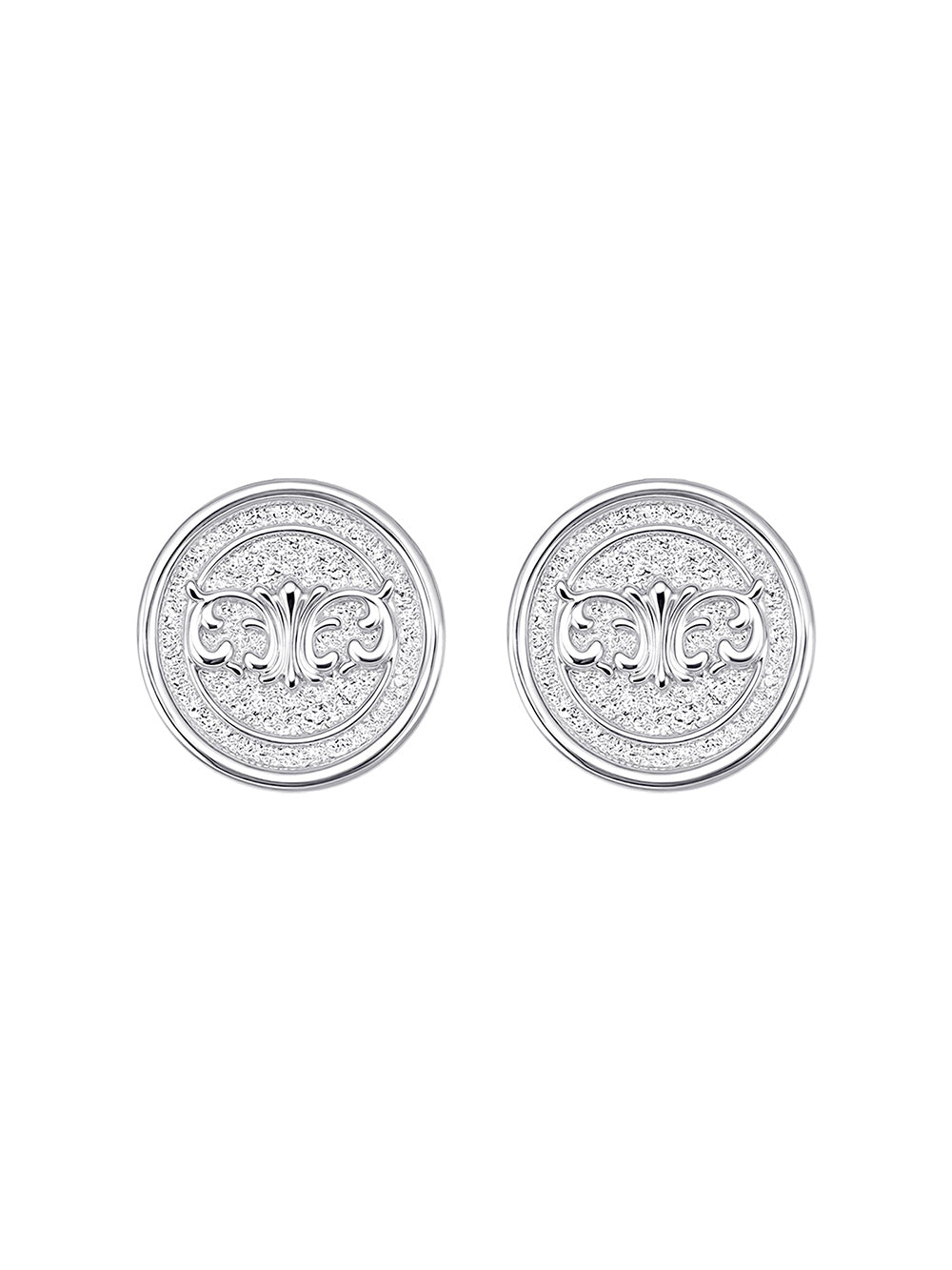 MUKTANK×SUN HUNTER Iris Coin Stud Earrings