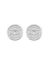 MUKTANK×SUN HUNTER Iris Coin Stud Earrings