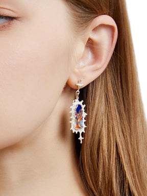 MUKTANK X QUANDO Starry Gate Silver Long Earrings