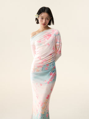 MUKTANK×LOUMUTAKU The Peach Blossom Spring Dress