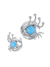 MUKTANK×GEL E LUA Digital Love Ltter Blue Eyes Earrings