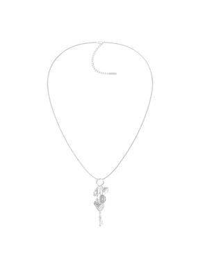 MUKTANK×SUN HUNTER Long Intricate Heart Lock Coin Necklace