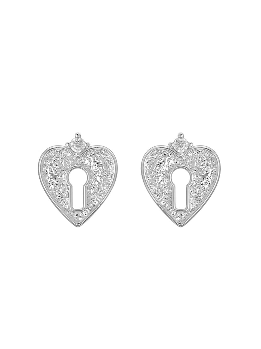 MUKTANK×SUN HUNTER Lock core stud earrings