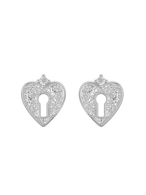 MUKTANK×SUN HUNTER Lock core stud earrings