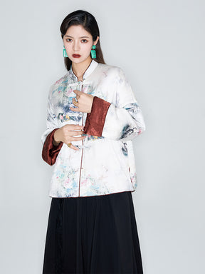 MUKZIN Linglong New Chinese-Style Two-way Wear Improved Tang Suit Cotton Jacket