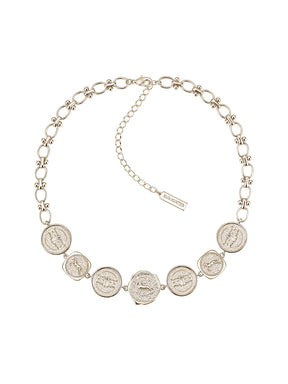 MUKTANK×SUN HUNTER Iris Pegasus Coin Choker