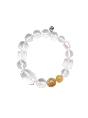 MUKTANK×SUN HUNTER“Fleeting Light”Brilliant Amethyst Hair Crystal Bracelet