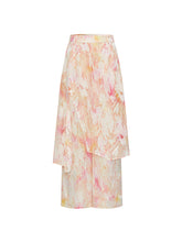 MUKZIN“Capsule Collection”Chinese Style Iridescent Embroidered Top with Midi Skirt