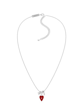 MUKTANK×SUN HUNTER Broken Velvet Heart Necklace