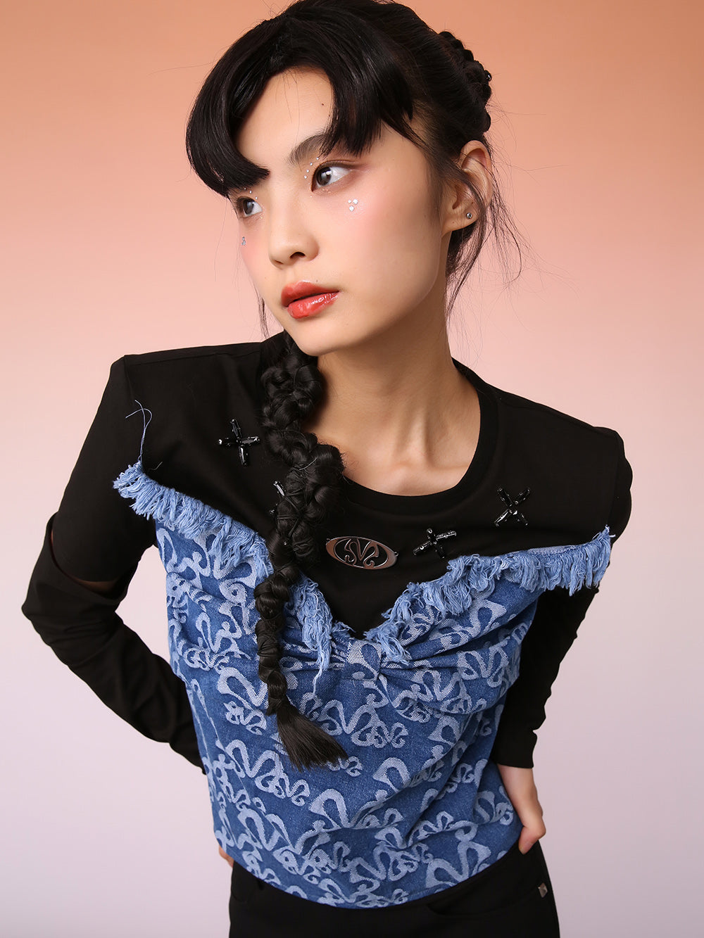 MUKZIN Chinese-style Chic Retro Bow Top