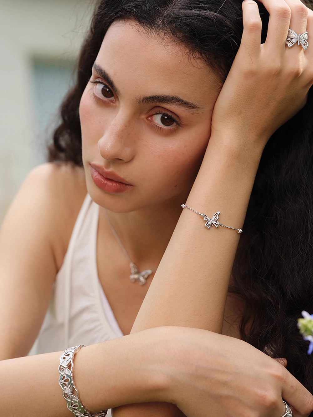 MUKTANK×SUN HUNTER “Emergence”Single Butterfly Bracelet