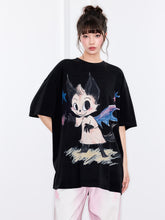 MUKZIN "Ode to the New Summer"Cartoon - printed short - sleeved shirt