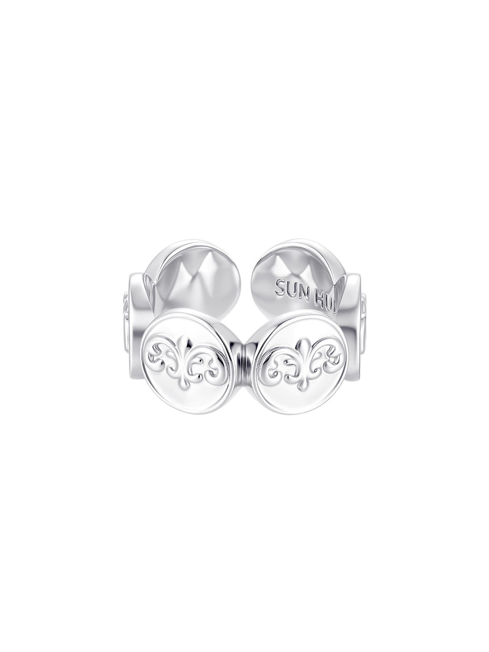 MUKTANK×SUN HUNTER Full Circle Embossed Coin Ring