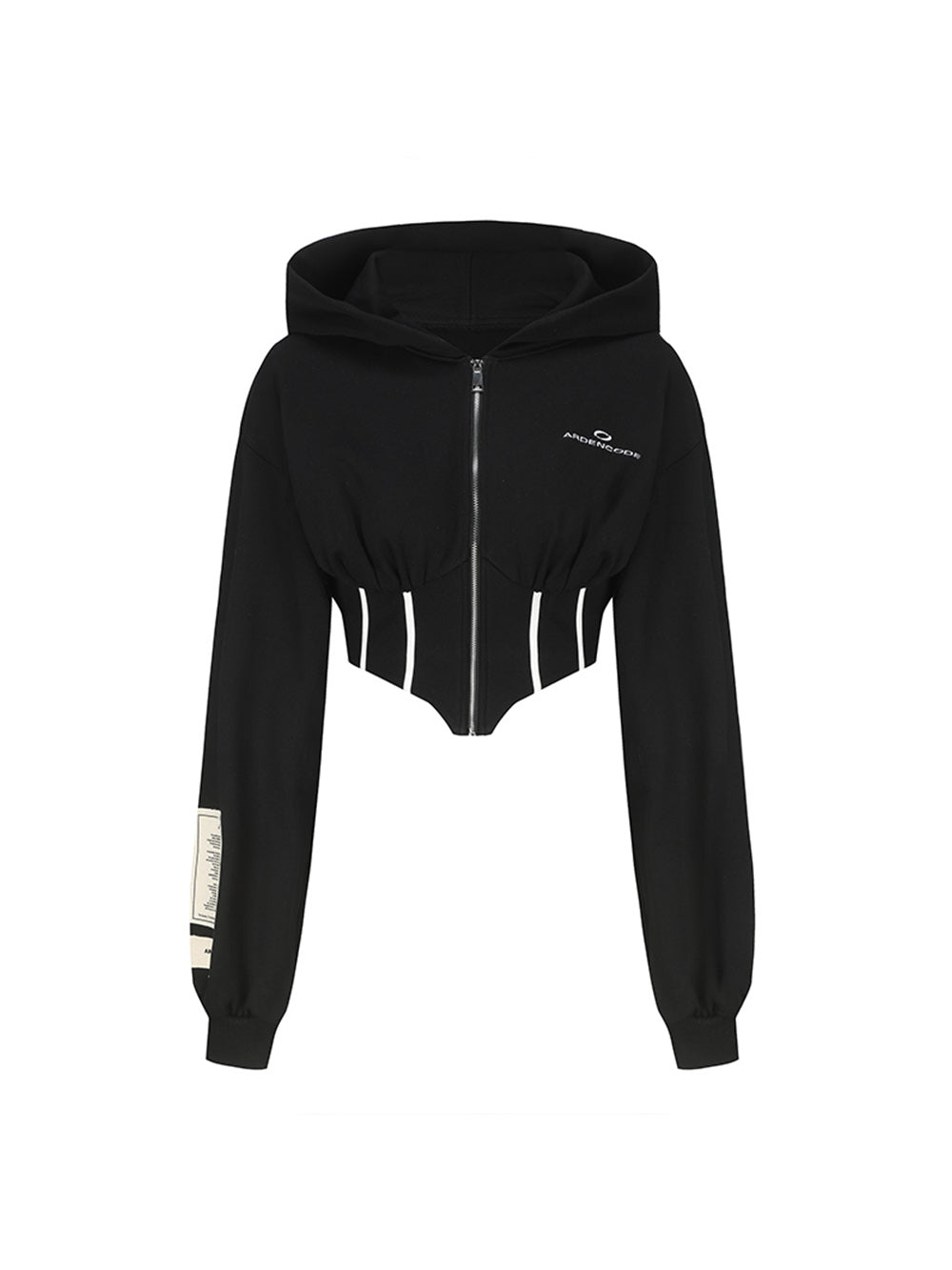 MUKTANK × ARDENCODE Women's Long - sleeved Sports Hooded Sweatshirt Coat