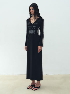 MUKTANK X WESAME Hooded Sweatshirt Dress