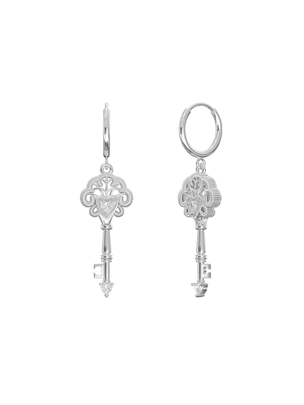 MUKTANK×SUN HUNTERLace key earrings