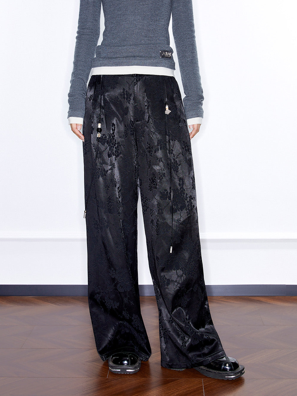 MUKZIN Linglong“Stardust”Slightly Straight Casual Wide-leg Pants