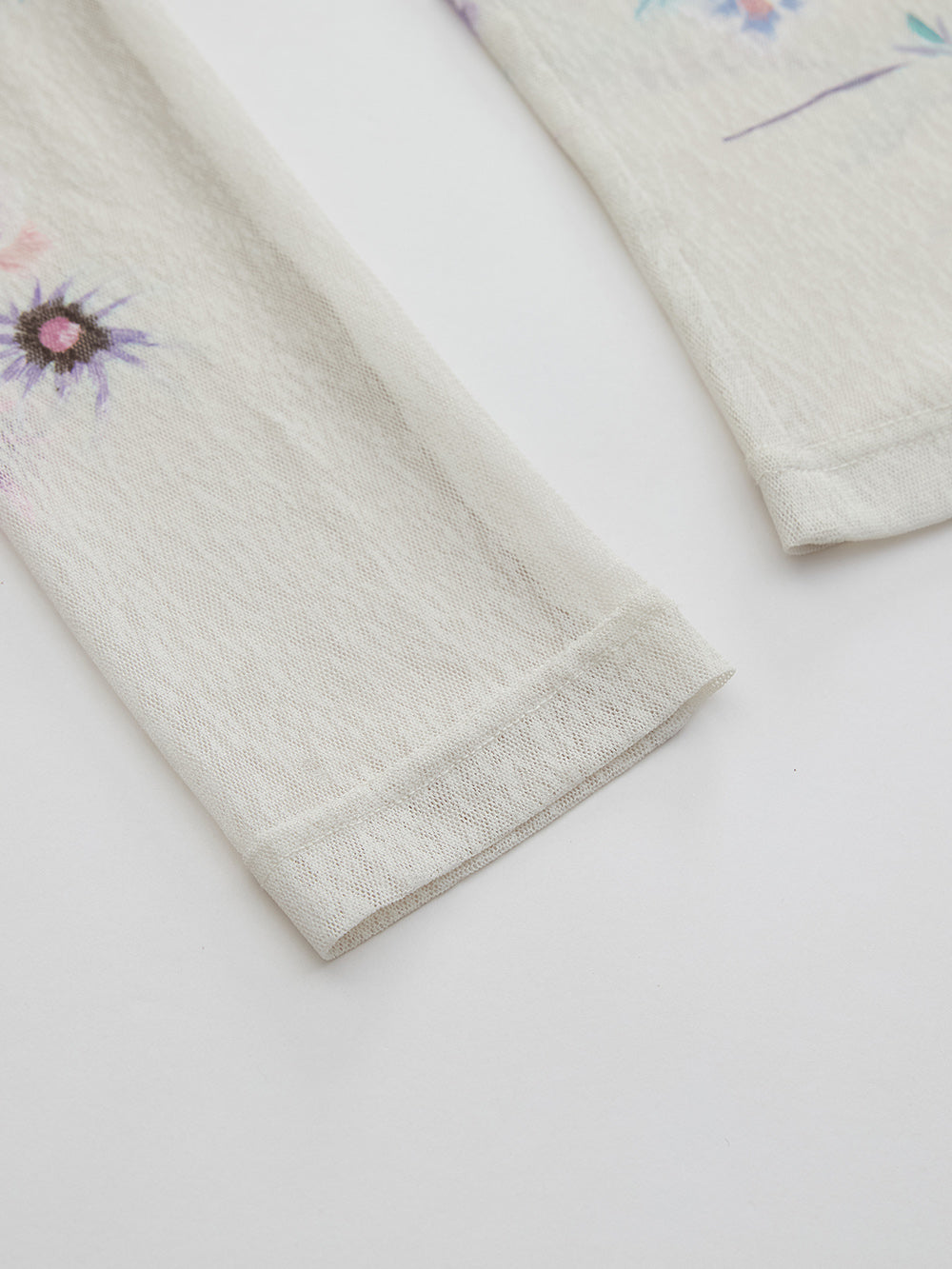 MUKZIN SpringPrelude “Joy of Sparrows” Asymmetric - shoulder Slim - fit Chinese - style Printed Undershirt