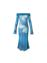 MUKTANK×LOUMUTAKU Blue Lily Dress
