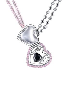 MUKTANK×GEL E LUA Digital Love Ltter Opening-Closing Necklace