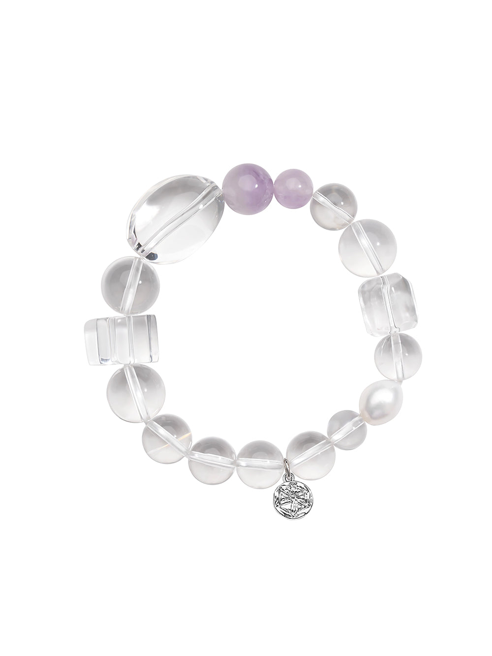 MUKTANK×SUN HUNTER“Fleeting Light”Brilliant Amethyst Hair Crystal Bracelet
