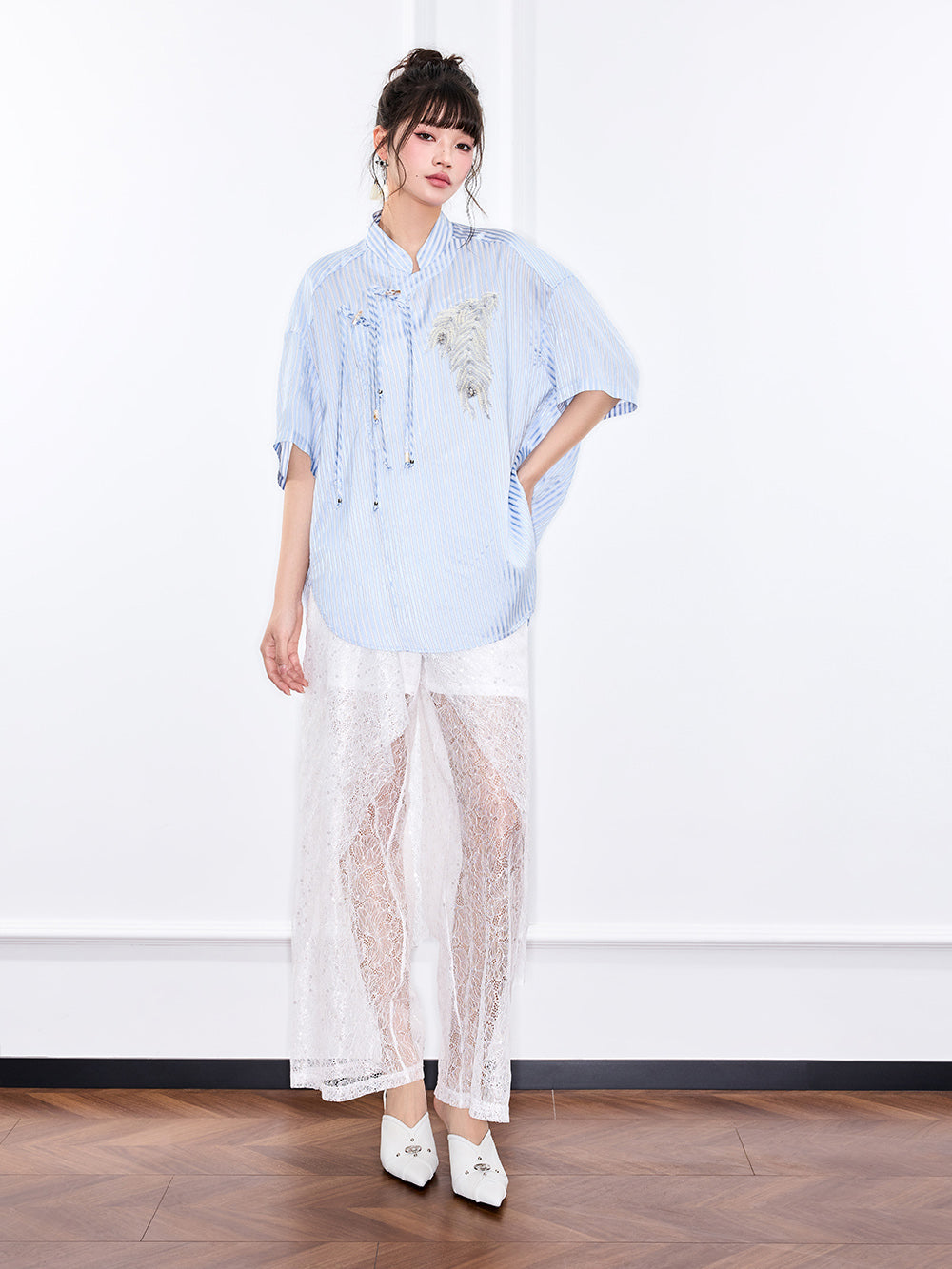 MUKZIN "Ode to the New Summer"Lace casual pants