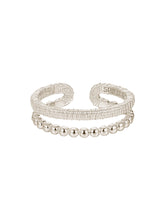 MUKTANK×SUN HUNTER Brushed Double-Layer Ring - S925 Silver