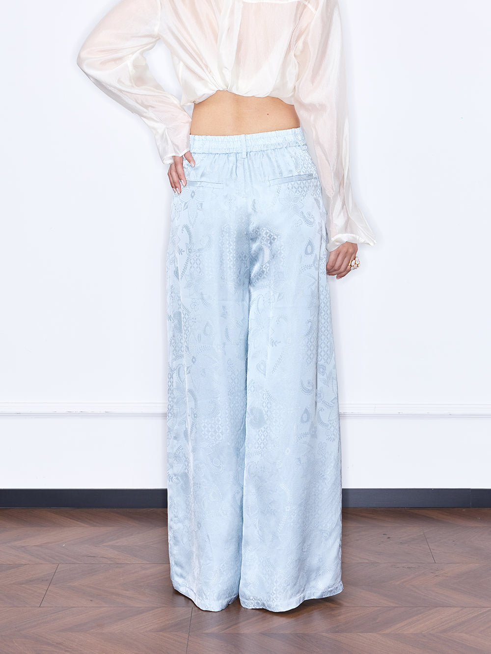 MUKZIN "Night Ballad of Chang'an" Golden Fortune Chinese Style Embroidered Set Pants