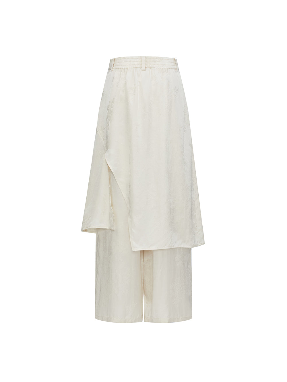 MUKZIN Spring Prelude “Peacock Feather” New Chinese Style Fake Two Piece Wide Leg Trousers Spring Summer
