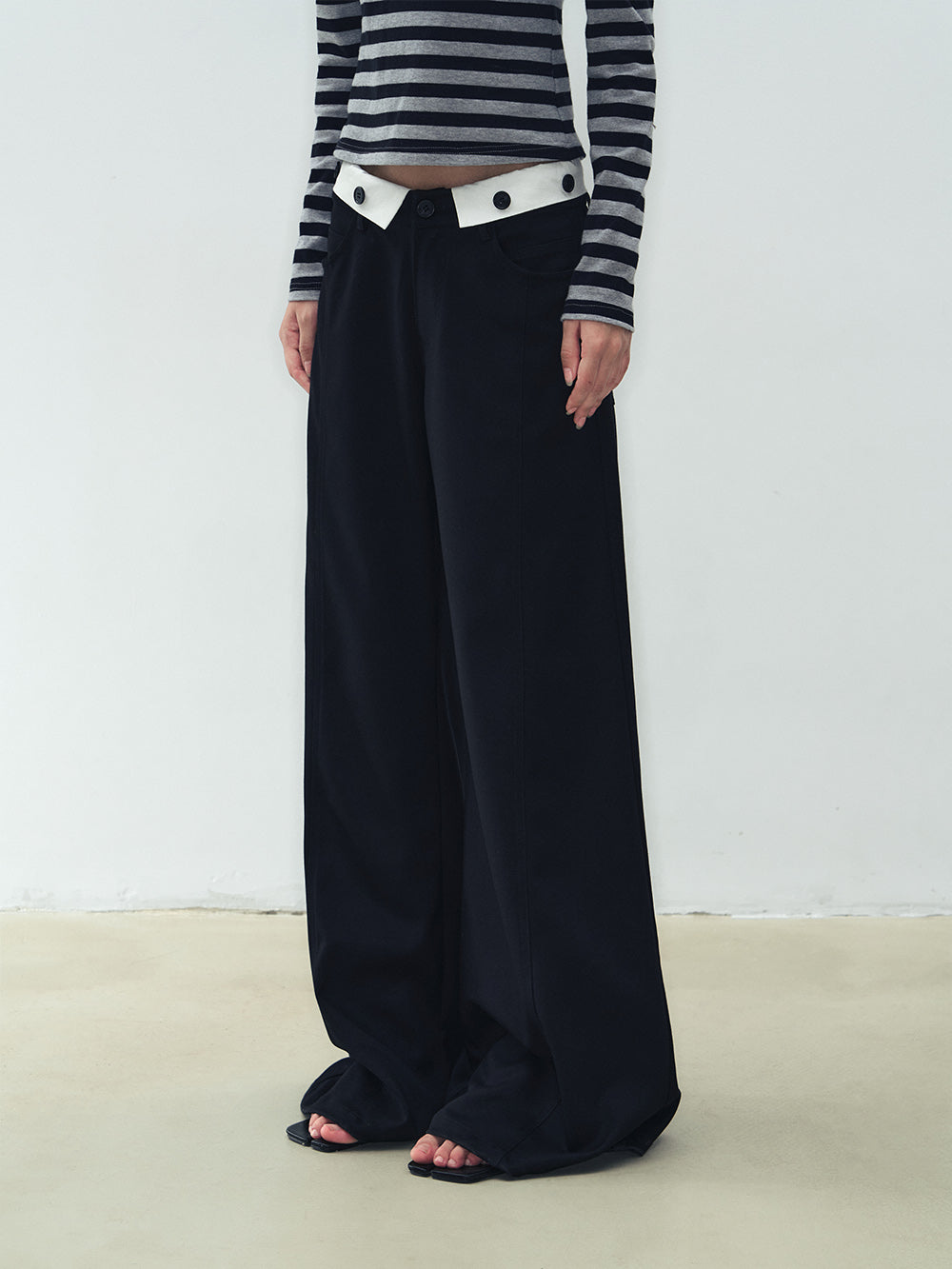 MUKTANK X WESAME Flared Wide-leg Trousers