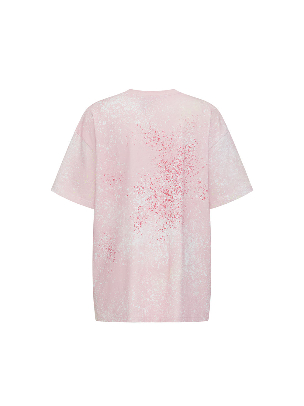 MUKZIN  Spring Prelude"Good Luck with the Snake" Silhouette T-shirt with Pink Snake Prints