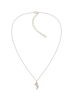 MUKTANK×SUN HUNTER Embossed Iris Tooth Pendant Necklace