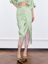 MUKZIN“Capsule Collection”New Chinese Style Tang-style Half Skirt Dyed with Plant Dyes