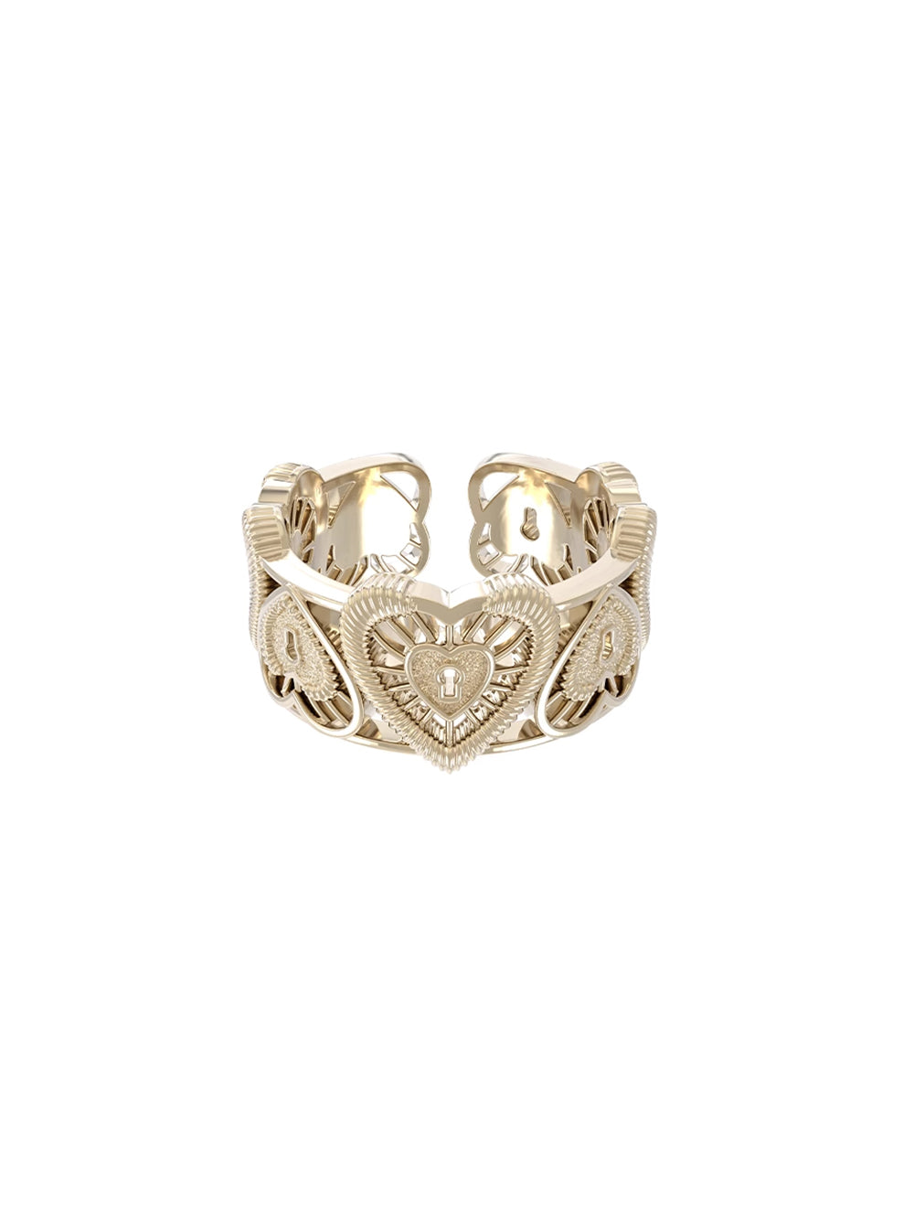 MUKTANK×SUN HUNTER Lace heart ring