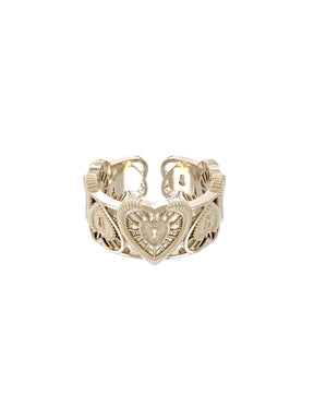 MUKTANK×SUN HUNTER Lace heart ring