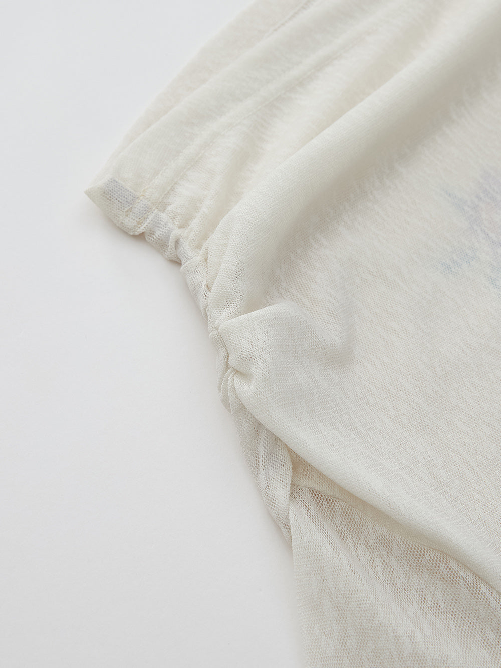 MUKZIN SpringPrelude “Joy of Sparrows” Asymmetric - shoulder Slim - fit Chinese - style Printed Undershirt