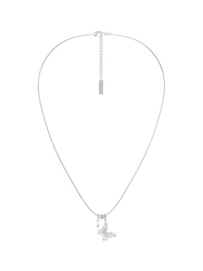 MUKTANK×SUN HUNTER “Emergence”Lace Butterfly Snake Bone Necklace