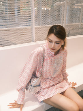 MUKZIN“Capsule Collection”Vintage Modified Chinese Shirt with Frog Buttons, Stand Collar & Loose Slim-Fit Pattern