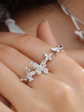 MUKTANK×SUN HUNTER “Emergence”Double-Lace Butterfly Ring