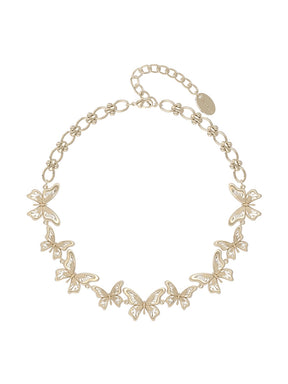 MUKTANK×SUN HUNTER “Emergence”Exquisitely Crafted Lace Butterfly Necklace
