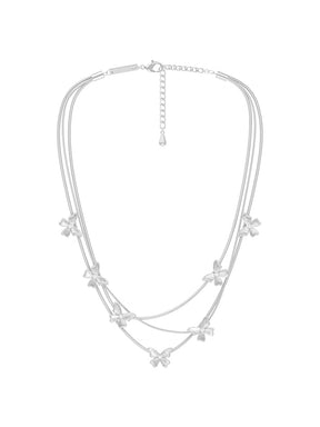 MUKTANK×SUN HUNTER “Emergence”Three-Layer Lace Butterfly Necklace 或 Triple-Layer Lace Butterfly Necklace