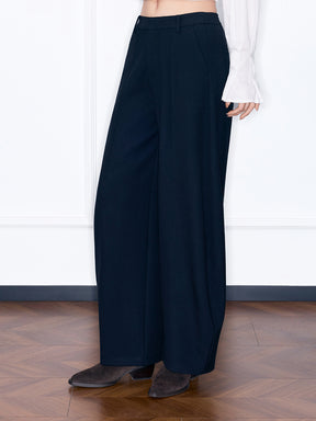 MUKZIN“Capsule Collection”Black High Waist Wide Leg Trousers