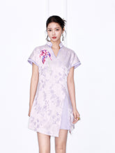 MUKZIN “Chang’an Summer Feast” New Chinese Style Pink Striped Printed T-Shirt
