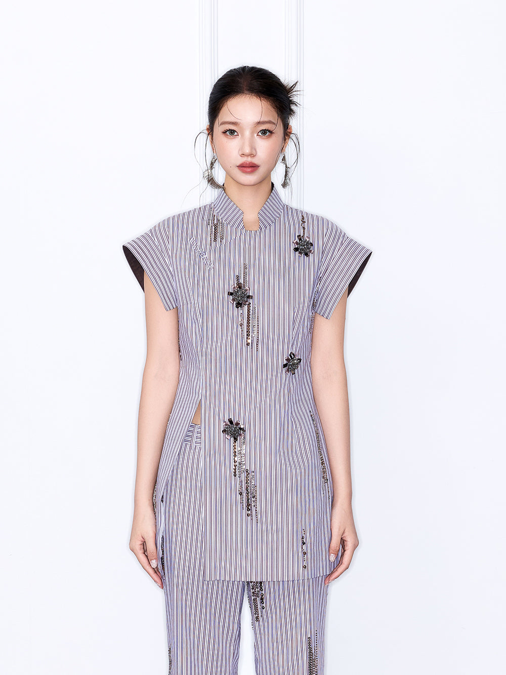 MUKZIN “Chang’an Night Feast” New Chinese Style Embroidered Elegant Set Top