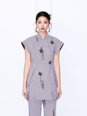 MUKZIN “Chang’an Night Feast” New Chinese Style Embroidered Elegant Set Top