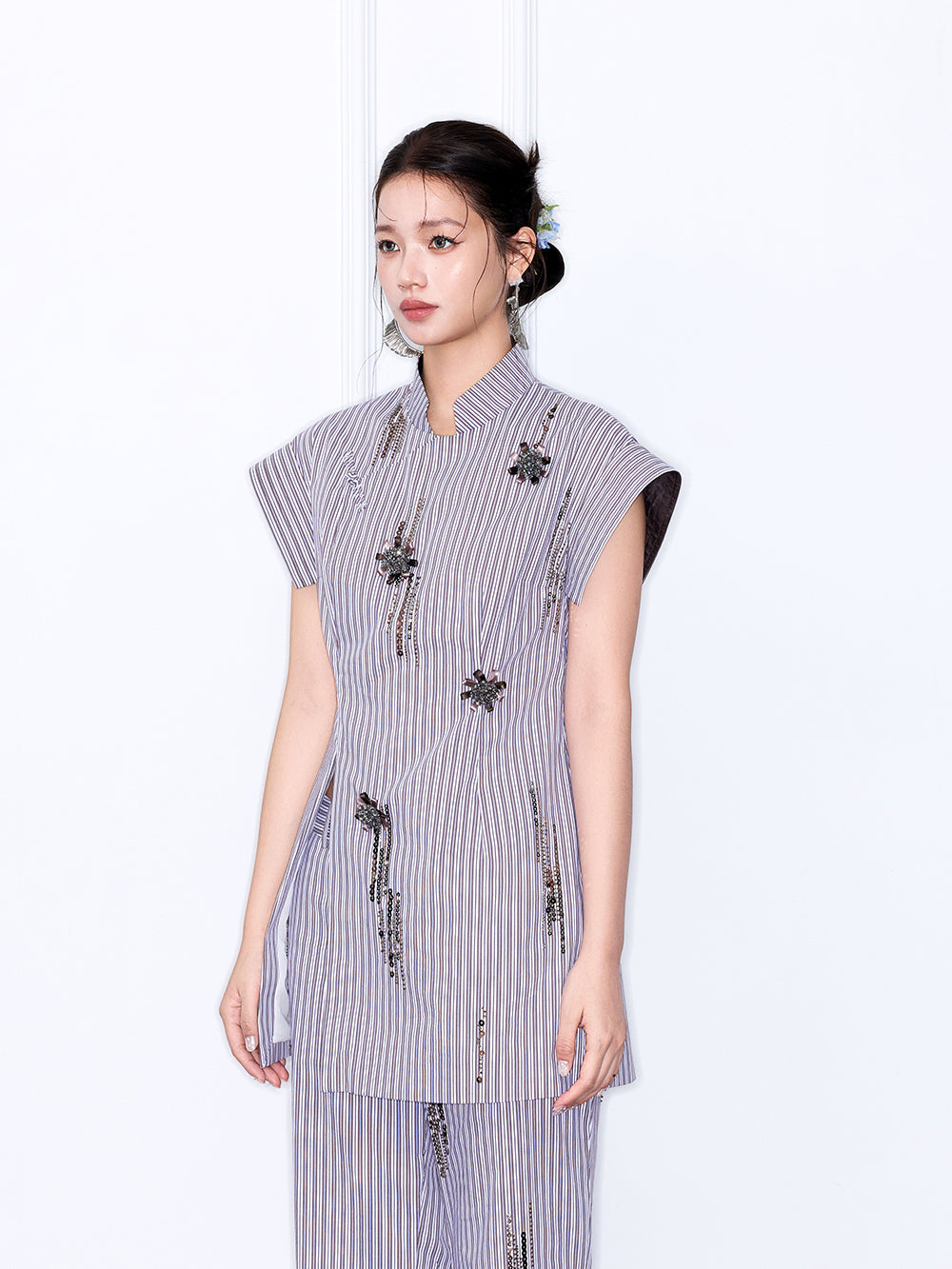 MUKZIN “Chang’an Night Feast” New Chinese Style Embroidered Elegant Set Top
